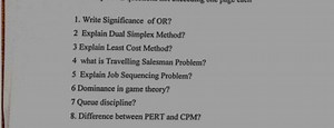 Write Significance of OR?Explain Dual Simplex Method?Explain ... | Filo