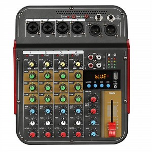 [Hot Item] Professional 4 Channel USB Mini Audio Mixer Console with MP3 Function