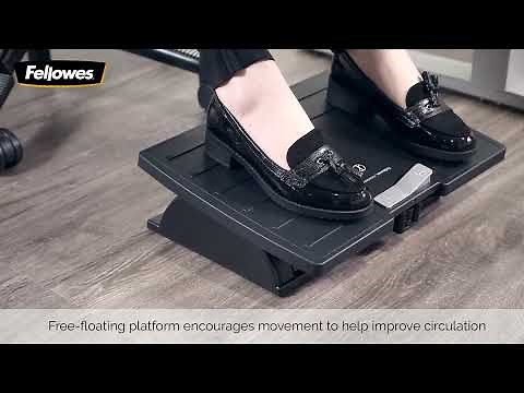 Introducing the Office Suites™ Microban® Adjustable Footrest by Fellowes®