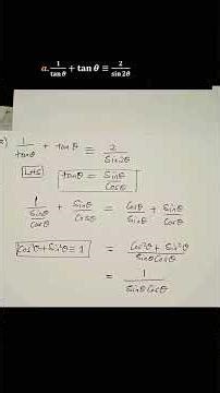 Proof of trigonometric identities| Double angle formulae #grade12maths #caps