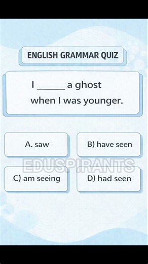 let's master english tenses part 24