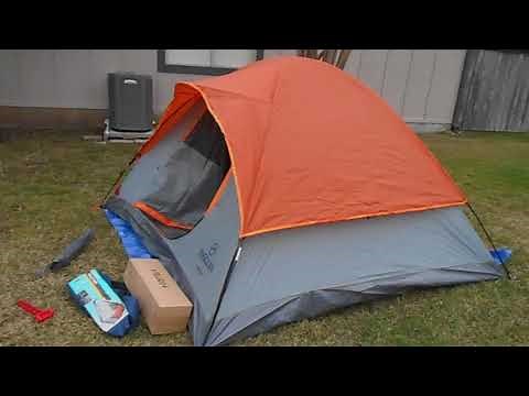 Magellan Tellico 4 Person Camping Tent Quick View with Rainfly Installed