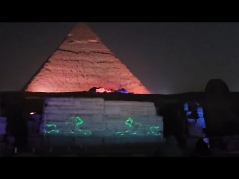 Sound & Light Show at Giza Pyramid, Egypt