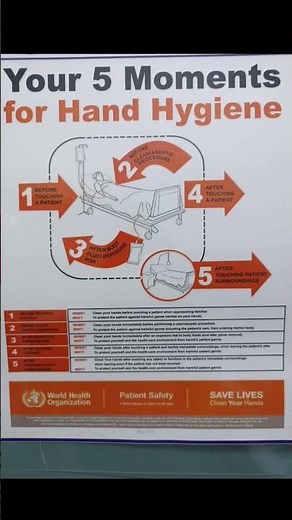 Clean hands save lives! Follow WHO’s 5 Moments of Hand Hygiene #PatientSafety #HandHygiene #WHO #lab