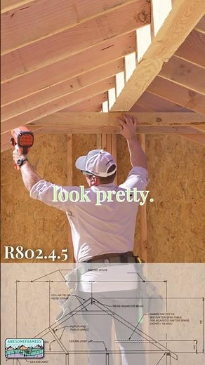 Installing Collar Ties #framing #construction #howto #diy