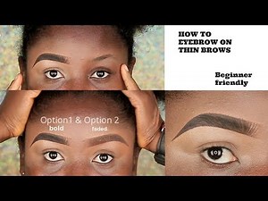 HOW TO | EYEBROW TUTORIAL | BOLD VS FADED |OmoniCurls