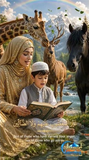 ⭐ Surah Al-Fatihah Ayah 7 | Ghairil-Maghdubi 'Alaihim | Holy Quran | Islamic Learning Knowledge