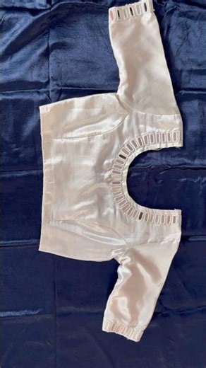 Princess cut mirror work blouse ￼