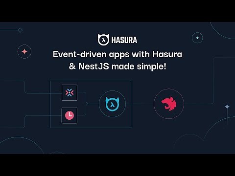 Event-driven apps with Hasura and NestJS made simple