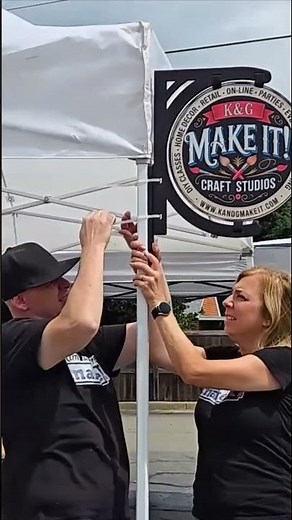 DIY Double-Sided Sign: Easy Template & Velcro Setup! #shorts