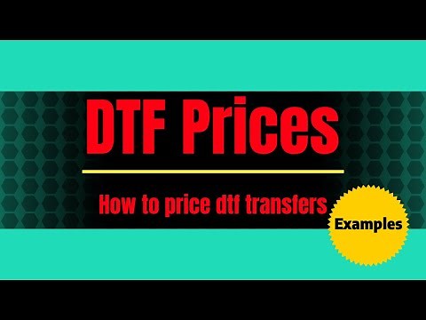 DTF Printing Prices Example | How to price Dtf transfers