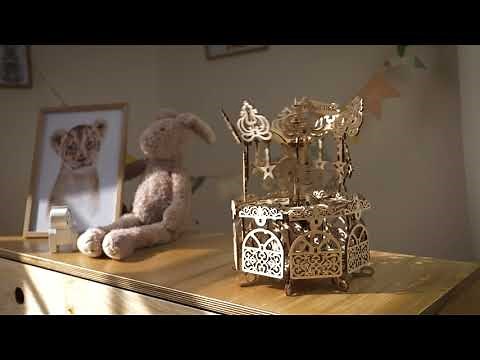 "Carousel" - Wood Trick 3D wooden beauty model