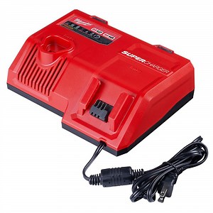 Check The Home Depot's Q&A Before Buying: Milwaukee M12 and M18 12-Volt/18-Volt Lithium-Ion Multi-Voltage Super Charger Battery Charger