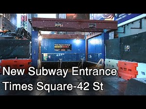 A Look at the New Times Square-42 St Subway Entrance