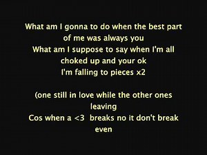 The Script- Breakeven(lyrics)