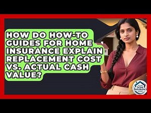 How Do How-To Guides for Home Insurance Explain Replacement Cost vs. Actual Cash Value?