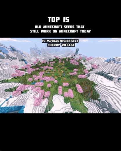 TOP 15 OLD MINECRAFT SEEDS THAT STILL WORK ON MINECRAFT TODAY #minecraft #games #gaming #foryou