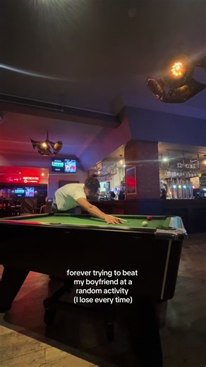 Challenging My Boyfriend in Pool Games