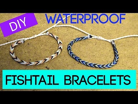 DIY Fishtail Braid Wax String Friendship Bracelet | Waterproof Bracelets Inspired by Pura Vida