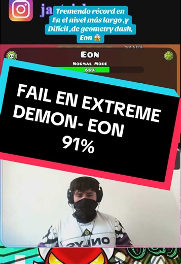 Récord en Extreme Demon de Geometry Dash