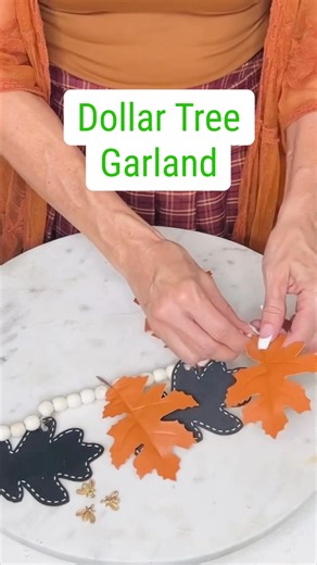 5.6K views · 75 reactions | Whipped up this cute DIY garland using Dollar Tree finds—so simple, festive, and budget-friendly!  #DollarTreeDIY | Olivia's Romantic Home DIY | Facebook