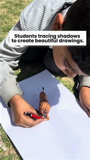 Shadow Drawing Activity | VPS | kota | school in kota