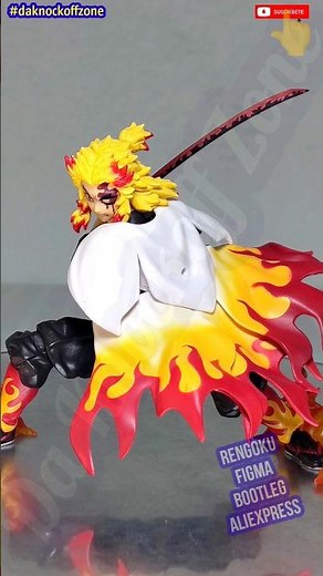 Rengoku figma Bootleg Aliexpress #fake #demonslayer #kimetsunoyaiba #posing #hashira #shorts