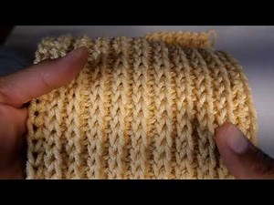 easy beginner Tunisian crochet stitch pattern
