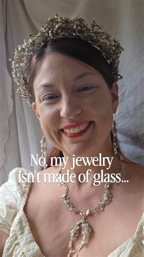 My jewelry isn't made of glass...it's paper