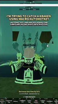 I've caught 2 Kraken used this Macro!! 🎣🐙 #fisch #shorts #roblox #fischroblox