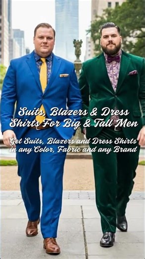 Big & Tall. Perfect Fit. | MensUSA #mensusa #trending #mensfashion #bigandtall #suit #shirts