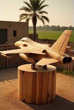 “Ultra-Detailed Wooden Fighter Aircraft Model”