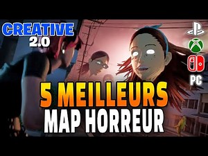 LES 5 MEILLEURS MAP HORREUR DU CREATIF 2.0 SUR FORTNITE (Elles font très Peur)