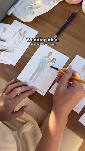 2.5K views | Such a fun way to wow your guests at your wedding! Check out these 10 fun wedding activities for even more inspiration for your big day: https://weddedwonderland.com/10-ideas-of-wedding-activities/ Video @charlottebeddoesillustration | Wedded Wonderland | Facebook
