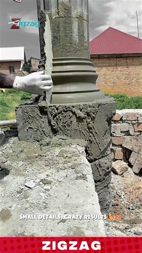 Hand-Molded Decorative Pillars for Architectural Finishing and Masonry in Professional Construction