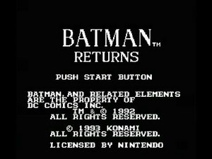 Batman Returns (NES) Music - Game Over