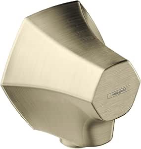 hansgrohe Locarno Handheld Shower Wall Outlet 1/2-inch Thread Connection Transitional in Brushed Nickel, 04839820