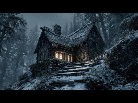 Cozy Snowbound Celtic Cottage | Medieval Winter Ambience for Deep Rest