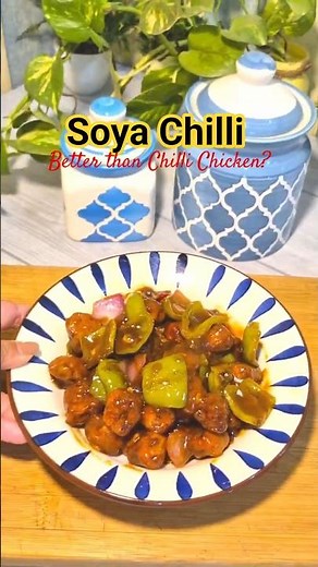 Soya Chilli Recipe in 10 Minutes 🔥 | Perfect Evening Snack #shorts