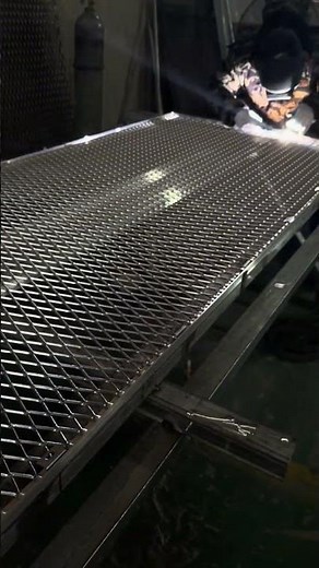 Watch How Aluminum Mesh Panels Are Made Inside a Real Factory #youtubeshorts #building #construction