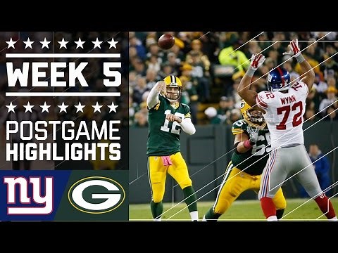 Giants vs. Packers | NFL Week 5 Game Highlights