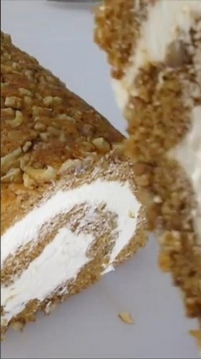 Famous PUMPKIN ROLL Recipe 🎃 Thanksgiving Dessert 🇺🇸 #food #homemade #cake #dessert