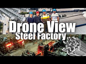 Drone view : China Steel factory tour