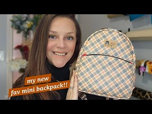 How to SEW the Park Mini Backpack from Rosie and David!! A New FAVORITE sewing pattern!