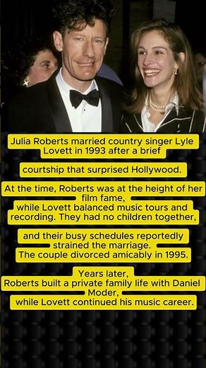 The Surprising 90s Romance of Julia Roberts and Lyle Lovett