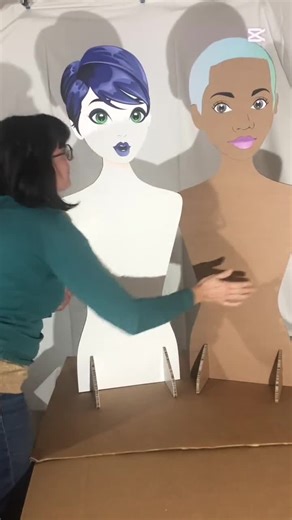Cardboard Female Bust Mannequin | Life-size Sustainable Display for Shop Windows, Fairs, Pop-up Events and Showrooms - Etsy