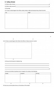 6 Valley Climate6.1 Define valley climate6.2 Define valley ... | Filo