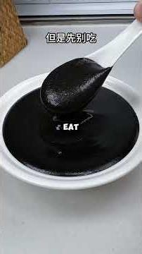 Easy Homemade Black Sesame & Milk Pudding Recipe #shorts