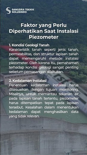 Panduan Instalasi Piezometer untuk Monitoring Tekanan Air Pori pada Tanah