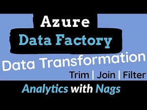 How to Transform Data in Azure Data Factory | Trim | Join | Filter | ETL/ELT in Azure - Tutorial(4)